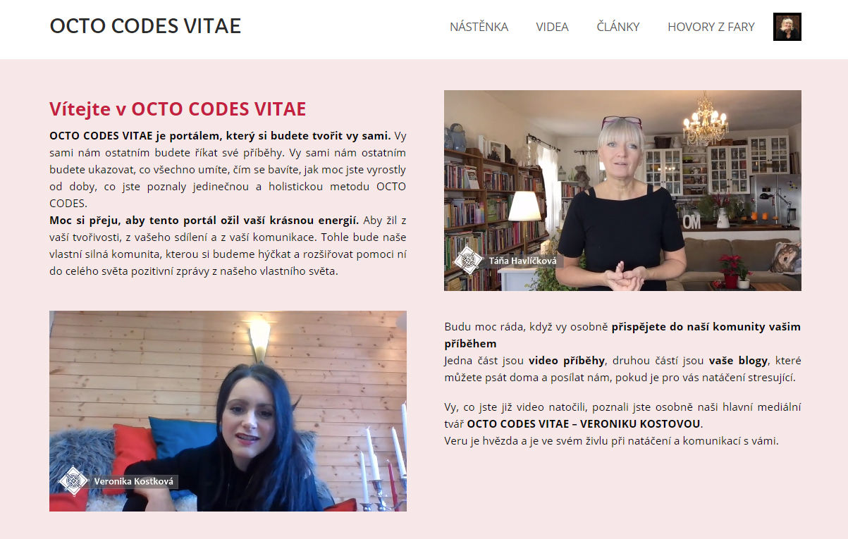 Táňa Havlíčková OCTO CODES VITAE